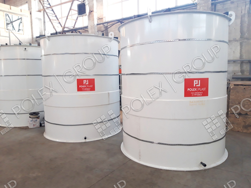 Заказные цилиндрические вертикальные пластиковые емкости из полипропилена V 10m3 для хранения серной кислоты