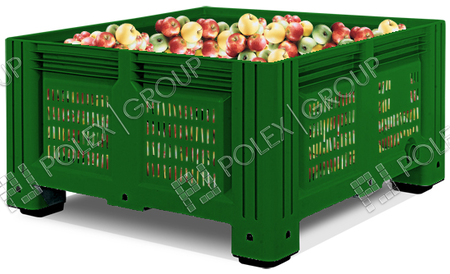 Пластиковый контейнер для хранения овощей и фруктов 580 литров прямоугольный